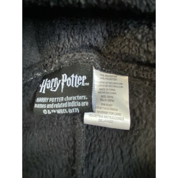 Harry Potter Women's Black Fleece Poncho One Size - Picture 6 of 8